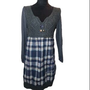 Desigual Black and Multicolor Knit Fabric